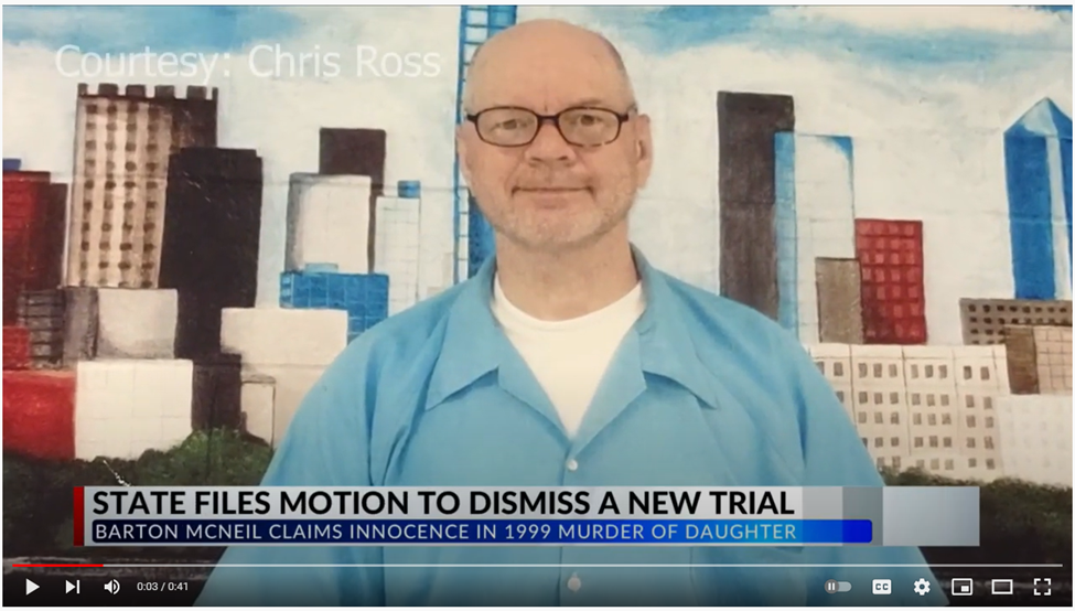 2022 April 1 News Article – WMBD CBS – State files petition to dismiss new trial for Barton McNeil